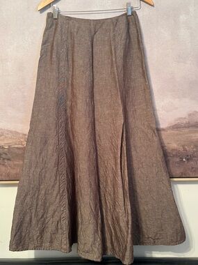 TWEEDS | Linen Bland Maxi Skirt ~ Size 4